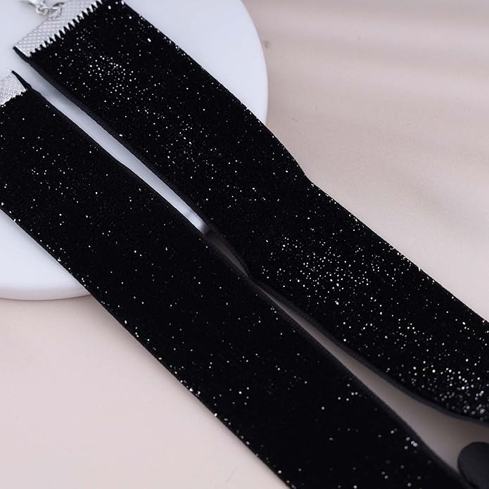 Black Velvet Choker Necklace Goth Balck