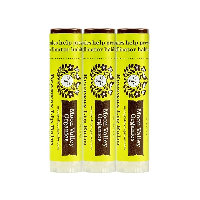 Moon Valley Organics Beeswax Lip Balm LIME,
