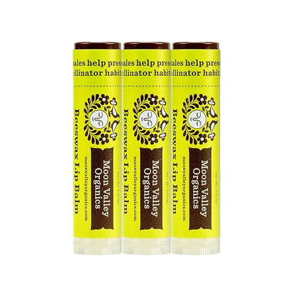 Moon Valley Organics Beeswax Lip Balm LIME,