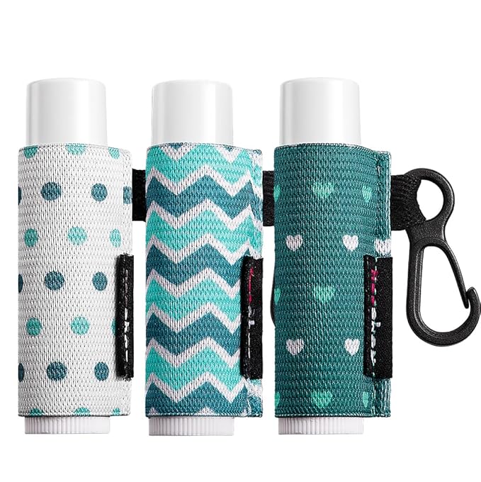 Lip Balm Holder Sleeves Keychain Chapstick