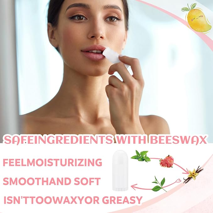 50 Pack Unlabeled Lip Balm Bulk Moisturizing