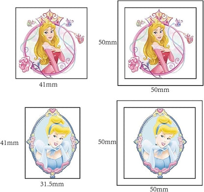 40pcs Princess Temporary Tattoos for Kids,Frozen Princess Party Gifts (Princess)