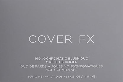 COVER FX Monochromatic Powder Blush Duo - Soft Impact Color