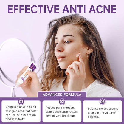 Azelaic Acid 12% Serum for Acne, Azelaic Acid Cream for Acne, blemishes and Pimples, Nicotinamide Serum Balances Excess Sebum for Smooth Skin, 0.7 OZ