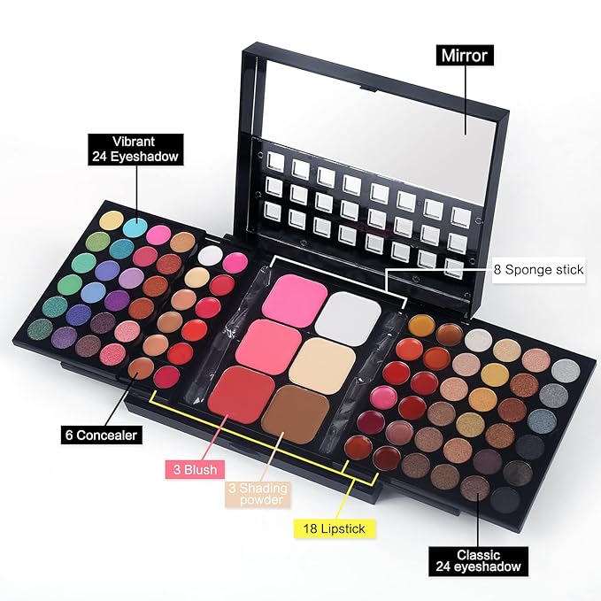 Full Makeup Kit with Applicator -