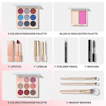 Color Nymph Beginner Makeup Set, Full Starter Cosmetics