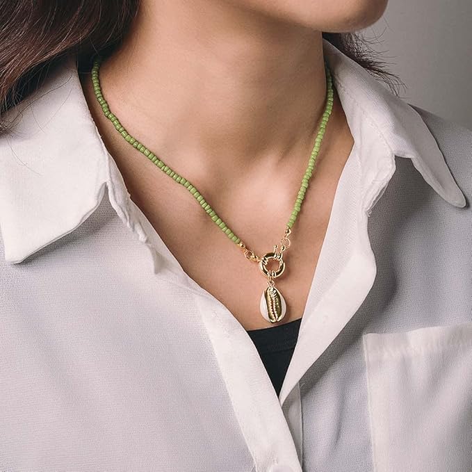 Bohemian Necklace Bead Shell Necklace Chain