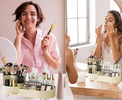 Rotating makeup organizer,large capacity cosmetic