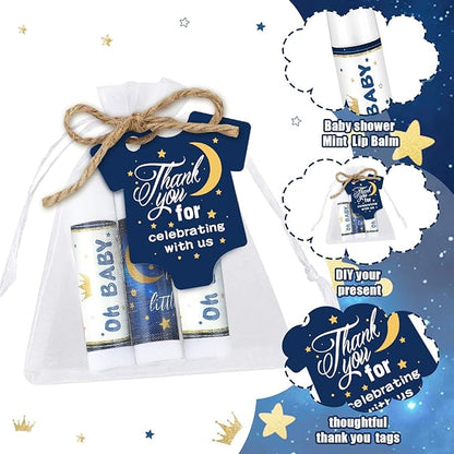 Demissle 50 Pcs Baby Shower Lip Souvenirs(Night)