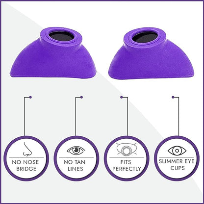 Super Sunnies Slim Flex UV Eye Protection, FDA Compliant Individual Tanning Goggles Eyeshields