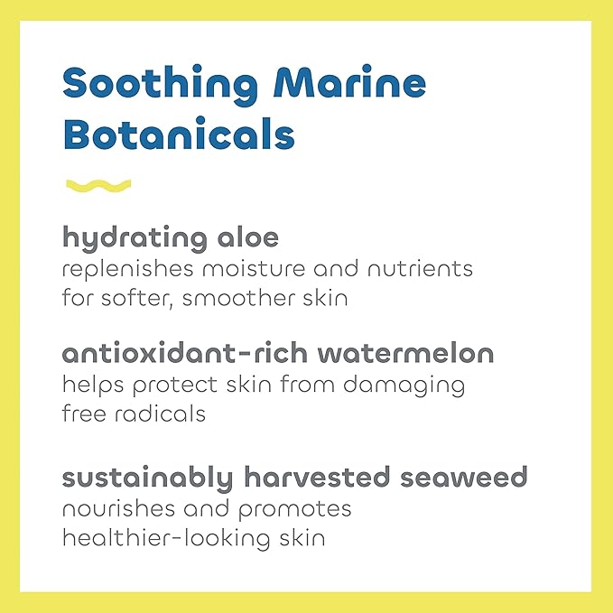 Seaweed Bath Co. Active Defense SPF 50 Sport Broad Spectrum Hybrid Sunscreen Cream, 3.4 Ounce (Pack of 2), Sustainably Harvested Seaweed, Aloe, Watermelon