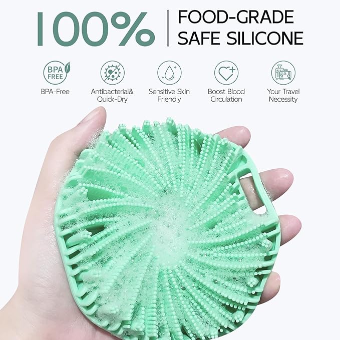 Silicone body scrubber, exfoliating body
