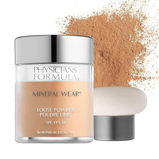 Physicians Formula Mineral Wear Talc-Free Loose Powder Medium Clinicially Tested