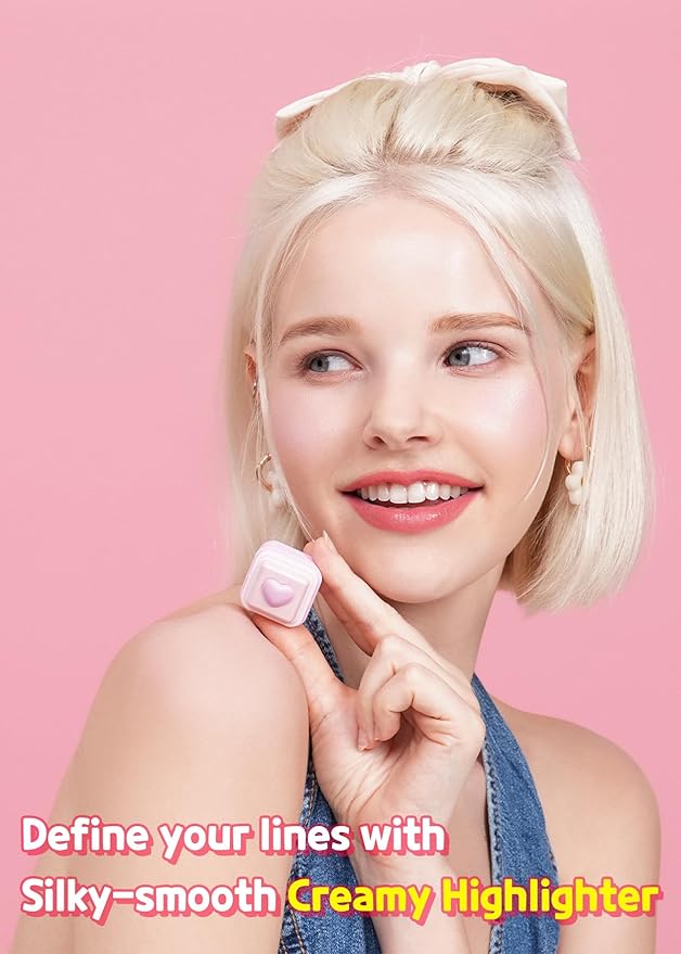 COLORGRAM Milk Bling Heartlighter 02 Pink Heart | Daily Makeup