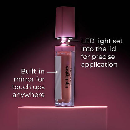 MCoBeauty LipLights Shine Gloss, Clear, Gloss for Irresistible LipLights
