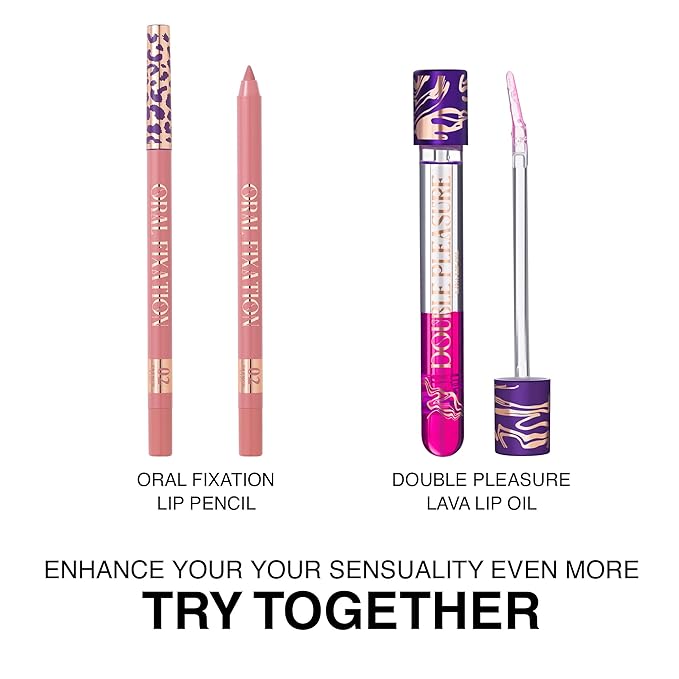 Double Pleasure Lip Oil - Moisturizing Lip Gloss for Women - Softening Glow Lip Plumper Gloss - Hydrating Lip Glow Oil - Plumping Lip Gloss Oil with Silicone Applicator (Like a Virgin)