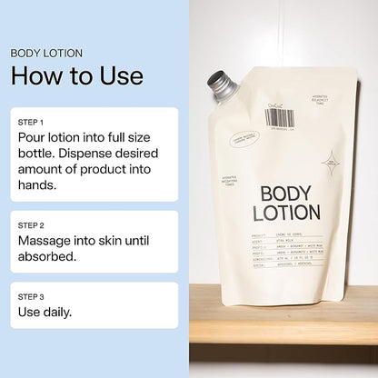 DedCool Taunt Body Lotion Refill – Lightweight, Deeply Hydrating Formula with Ceramides, Snow Mushroom, and Meadowfoam Oil | Non-Toxic, Vegan, Carbon-Neutral