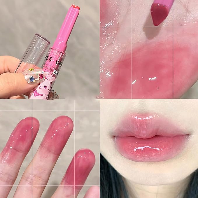 6 Colors Cute Jelly Lipstick Set, Shine Hydrating Hydrating