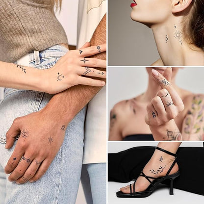 2sheets Semi Permanent Tattoo Temporary Tattoos Adult Women Fake Tattoos