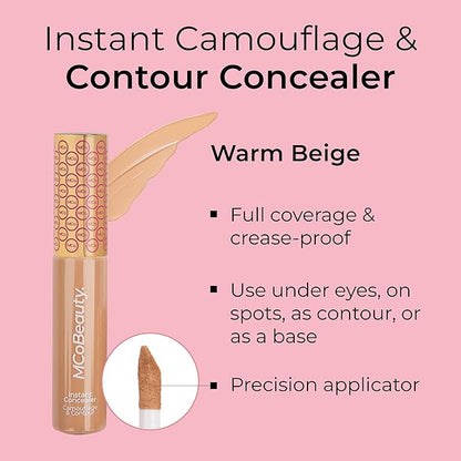 MCoBeauty Instant Concealer Camouflage & Contour, Warm Beige,