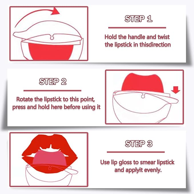 NVLEPTAP 3 Colors Matte Lipstick Set Lazy Lipstick Long