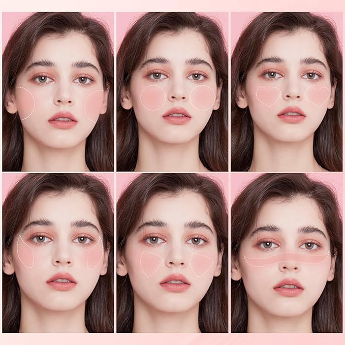 FOCALLURE Silky Cream Liquid Blush,Leaving a Matte Dewy