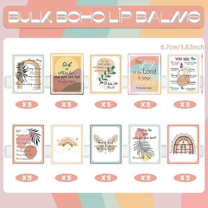 50 Pack Lip Balm Religious Styles