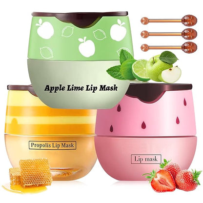 3 PCS Bee Lip Balm Lip Sleeping