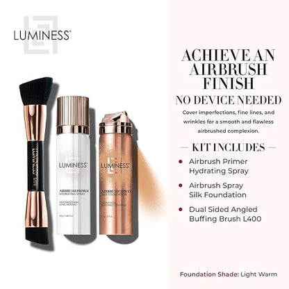 LUMINESS Airbrush Spray Silk Foundation Starter Kit - & Moisturizes