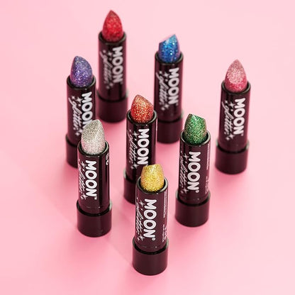 Moon Glitter Holographic Glitter Lipstick 0.17oz - Pink