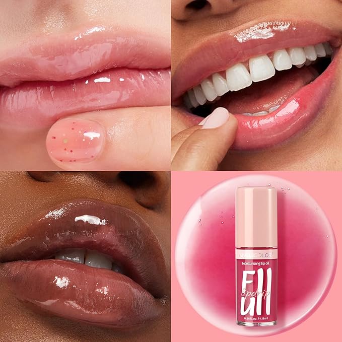 Lip Glow Oil Hydrating 6 Colors, Moisturizing & Glow
