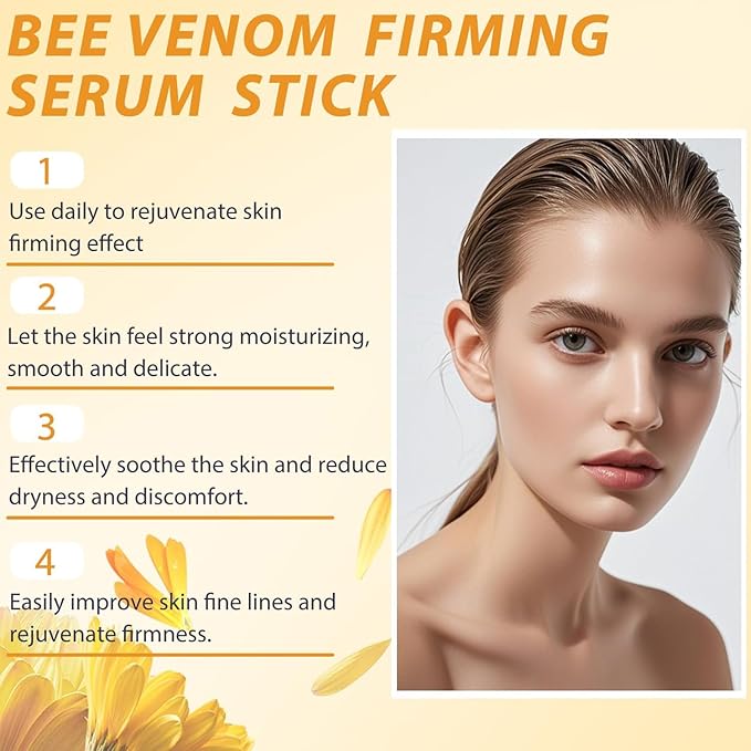 2Pcs Botox Bee Venom Firming Serum Stick, Advanced Firming & Wrinkle-Reducing Cream, Skin Firming Cream For Body, Lifts, Moisturizing, Lifting & Recovery, Natural Serum for All Skin Types