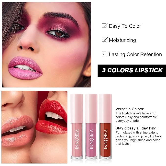 VERONNI All in One Makeup Kit,Eye Face Lips