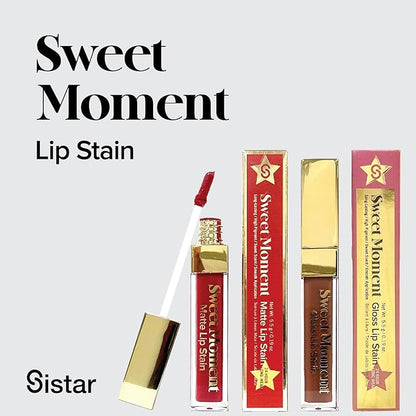 Sistar Sweet Moments Gloss Lip Stain Long-Lasting Glossy Gloss