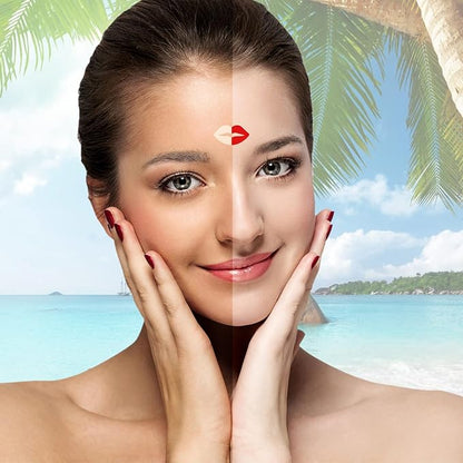 210 Pieces Tanning Stickers Sunbathing Tattoo Body Sticker Self Adhesive for Indoor Tanning Beds Heart Butterfly Lips Shaped