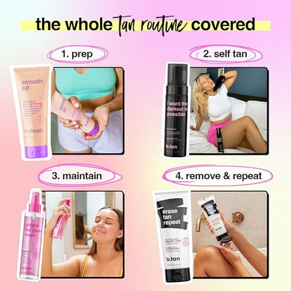 b.tan Dark Self Tanner Kit | Tanning