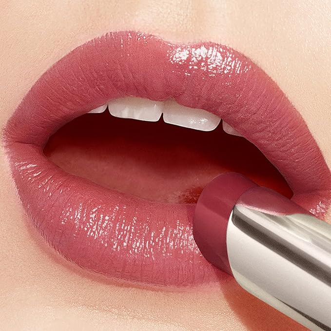 Essence Lipstick, Moisturizing, Plumping, Shiny Lip Color, Non Sticky Lipstick with Vitamin E, Sooth, Soften Lip, J306