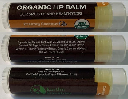 USDA Organic Lip Balm 4-Pack by