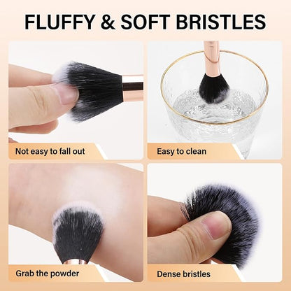 Contour Highlighter Blush Powder Makeup Palette, 4 Colors