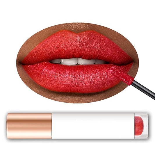 Women Matte Lipstick Red Long Lasting Liquid Lipstick, Long