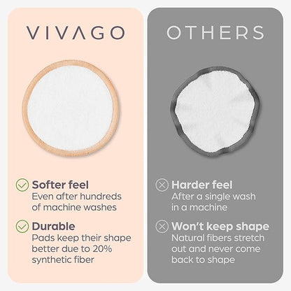Reusable cotton rounds for face