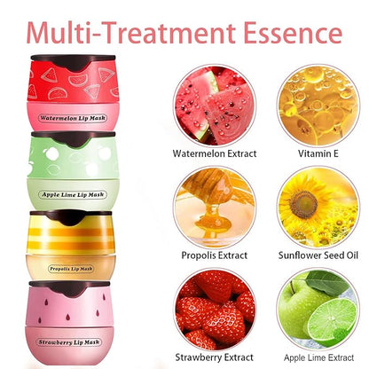 Honey Lip Balm Pot, 4 Pcs Exfoliator