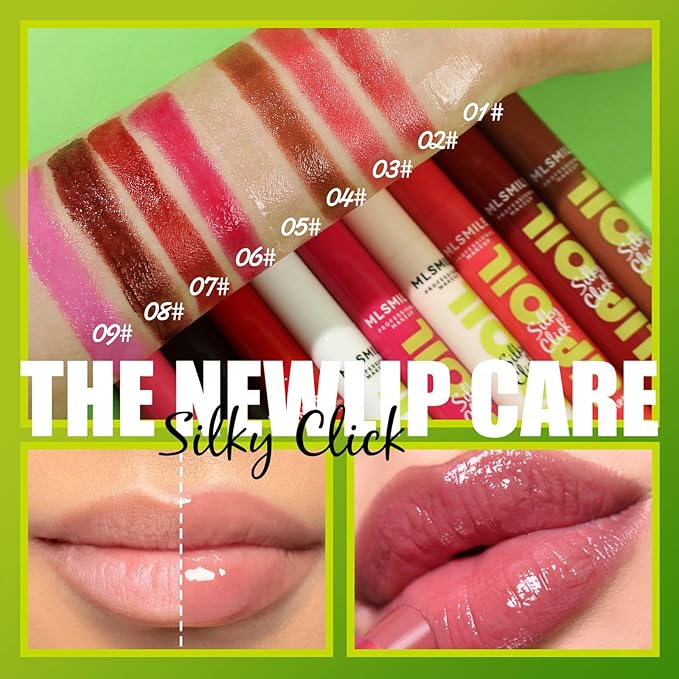 Clear Lip Gloss Stick Moisturizing Lip Makeup Lip Plumper Gloss Lightweight Buildable Vegan Lipbalm Plumping Lipgloss For Women Girls Long-Lasting Dry Lip Care, 01#