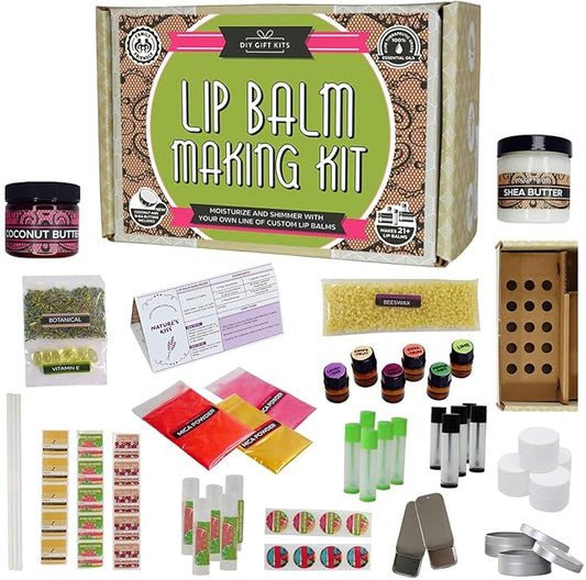 Deluxe Lip Balm Kit with Filling Oils