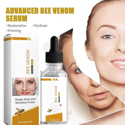 Bee Venom Serum,Bee Venom For Face And Neck With Collagen, Wrinkle Removal And Firming, Moisturizing Lifting Natural Bee Venom For All Skin Types Bee Venom Essential Oil For Men And Women(2 PCS)