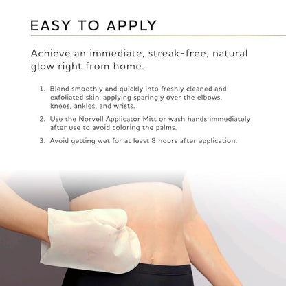 Norvell Sunless Self Tanner Mousse with Bronzer - Instant Natural Looking Bronzing Glow, 8 fl.oz.