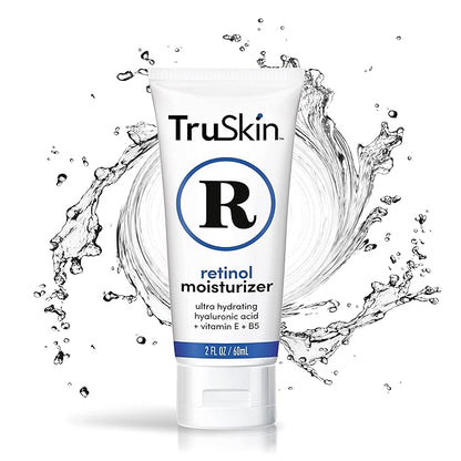 TruSkin Retinol Face Moisturizer – Powerful Anti-Aging Moisturizer for Women with Hyaluronic Acid & Vitamin E – Retinol Cream for Face for Youthful-Looking Appearance, 2 fl oz