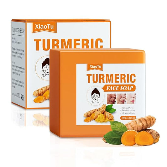 2PCS Turmeric Soap Bar for Face