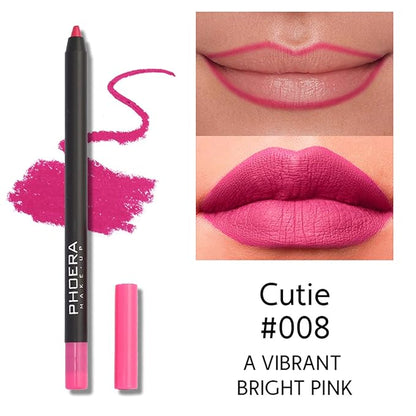 MAEPEOR Matte Lipliner and Eyeliner Kit 3 PCS Smoothly Creamy Lipliner and Eyeliner Pen Set for Daily Wear (3PCS Kit 4)