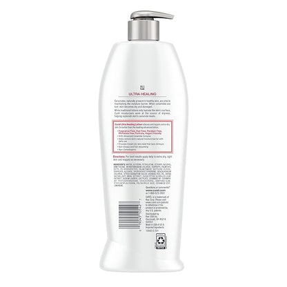 Curel Ultra Healing Lotion, Hand and Body Moisturizer for Extra Dry Skin, with Advanced Ceramide Complex and Hydrating Agents, for Tight Skin, 20 Ounces